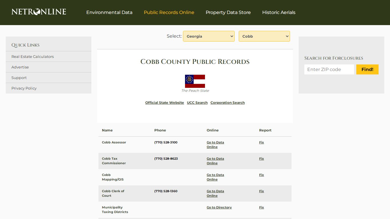 Cobb County Public Records - NETROnline.com